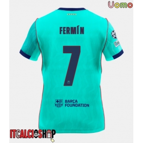 Barcelona Fermin Lopez #7 Terza Maglia 2026-27 Manica Corta Barcelona Fermin Lopez #7 Terza Maglia 2026-27 Manica Corta